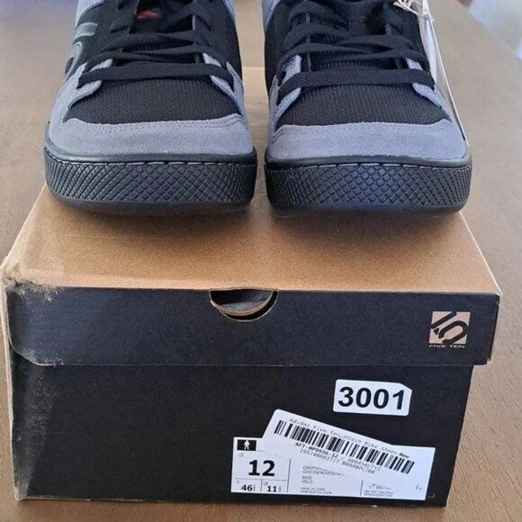 adidas Five Ten Freerider Mountain Bike Shoes -Color: Grey/Black/Grey -Size:12 - Picture 3 of 10